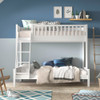 White Wood Scandi Family Bunk Bed 140x200cm & 90x200 cm - Scott