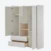 Kids Wardrobe White Scandi Style 3-Door