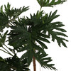 Philodendron Selloum Artificial Tree 150cm Green Silk Leaves & Natural Trunk