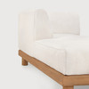 Ethnicraft Teak Monocle Outdoor White Modular Sofa Set 8