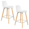 Pair of Counter Stools Albert Kuip - White