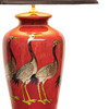 Pair of Oriental Table Lamps - Crane