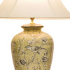 Pair of Oriental Table Lamps Birds & Flowers