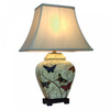Pair of Oriental Table Lamps - Butterfly Blossom