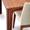 Skovby Upholstered Walnut Dining Chair detail (shown here with 'Walnut Extending Dining Table - Skovby 26')