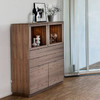 Skovby Walnut Display Cabinet #923 (lifestyle)