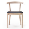 Skovby White Oiled Oak Dining Chair #52 (front view)