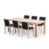 Skovby White Oiled Oak Extending Dining Table #23 (large, shown here with 'Skovby Oak Dining Chair #90')