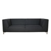 Charcoal Modern 3 Seat Sofa - Chester