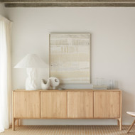 Oak Sideboards and Dining Tables with Rounded Edges: The PI Collection, A Perfect Blend of Elegance and Functionality