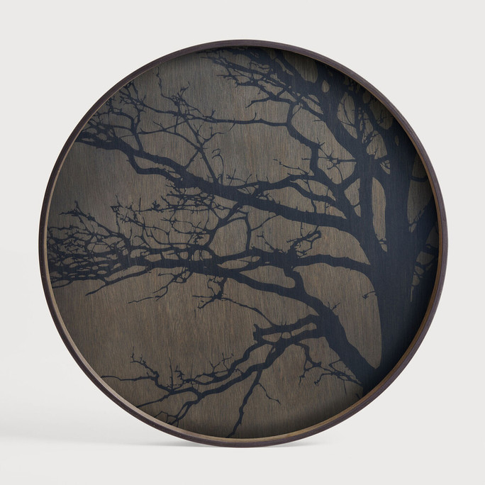 Ethnicraft Black Tree Tray 61cm