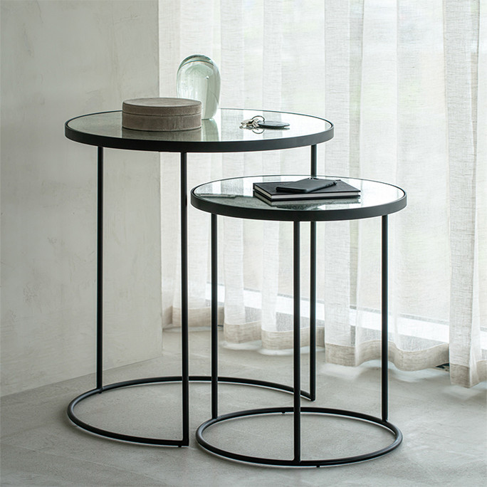 Notre Monde Clear Nesting Coffee Tables