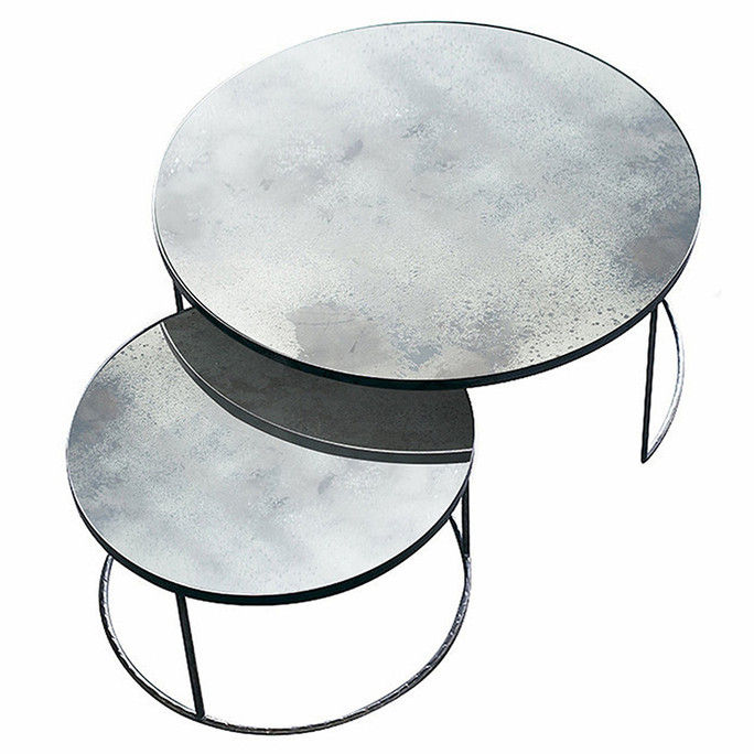 Ethnicraft Notre Monde Clear Nesting Coffee Tables
