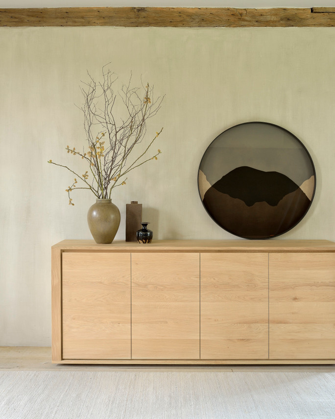 Ethnicraft Oak Sideboard Shadow 4 Door 200 cm