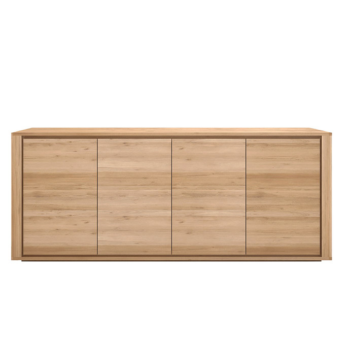 Ethnicraft Oak Sideboard Shadow 4 Door