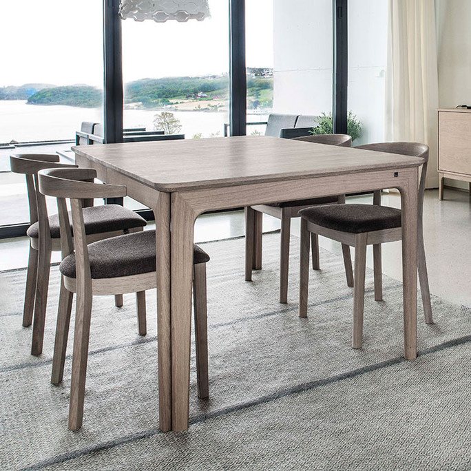 Skovby White Oak Extending Dining Table 26