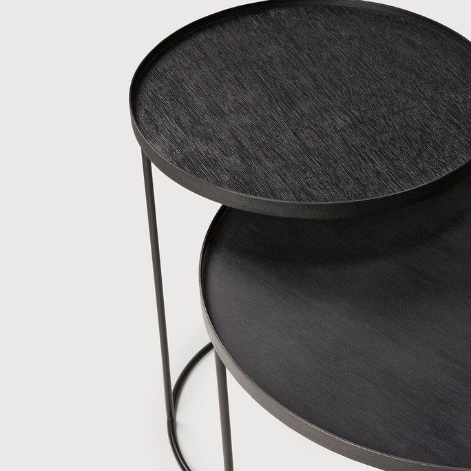 Ethnicraft Nesting Tray Tables 4 Living