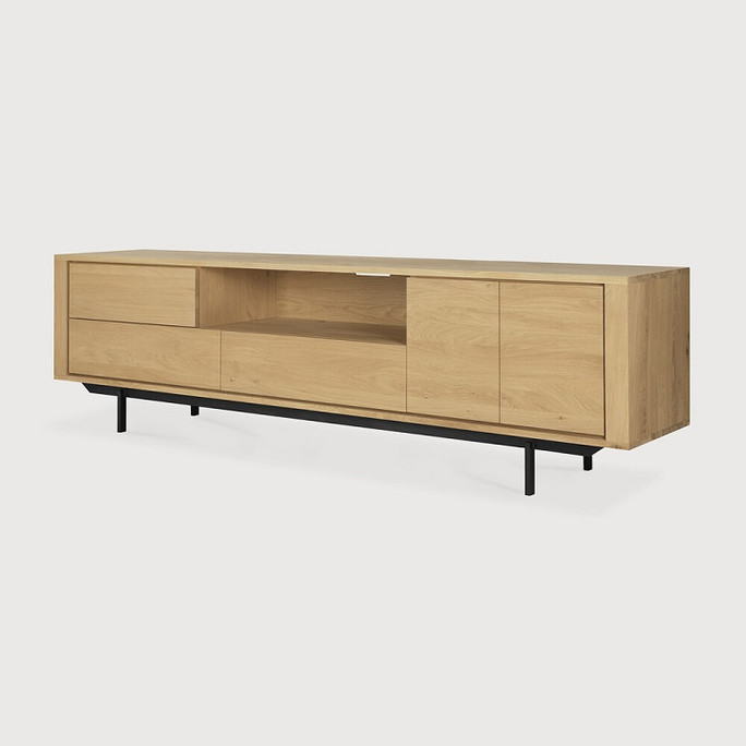 Ethnicraft Shadow Oak & Black TV Media Unit