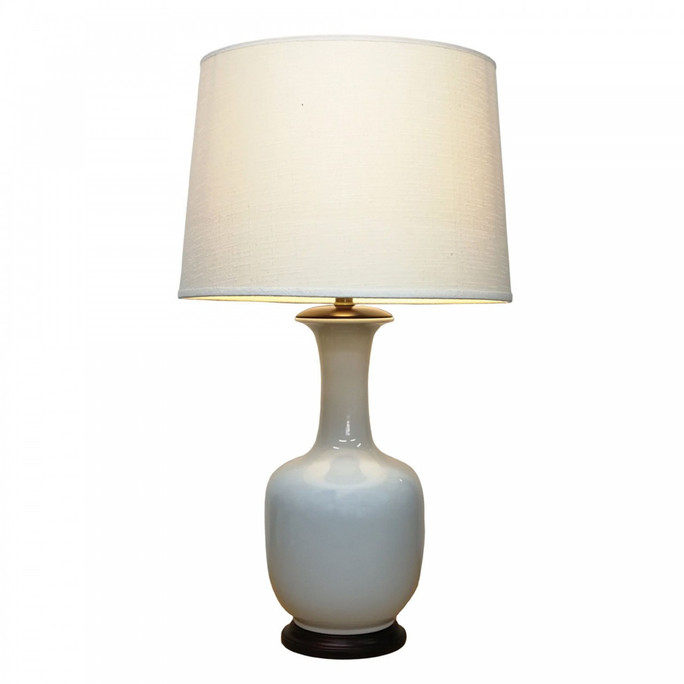 Pair of Oriental Table Lamps - Ivory Tea Bottle