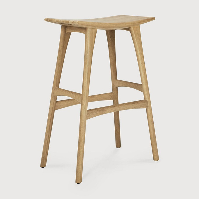 Ethnicraft Oak Bar Stool Osso