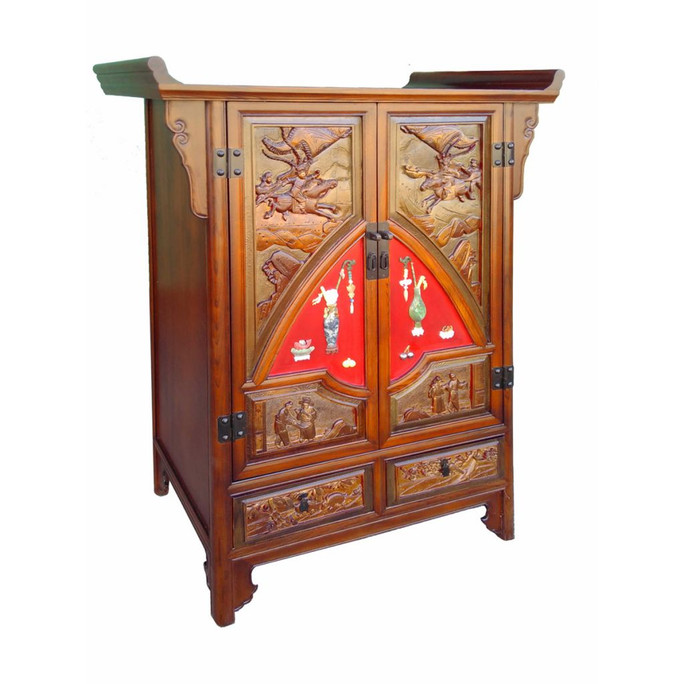 Oriental Tall Elm Cabinet