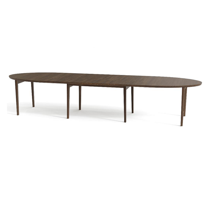 Walnut Extending Dining Table - Skovby Ellipse 78