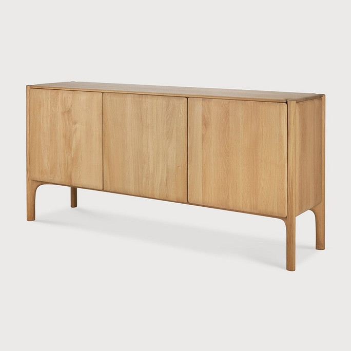 Ethnicraft PI Oak Sideboard with Rounded Corners