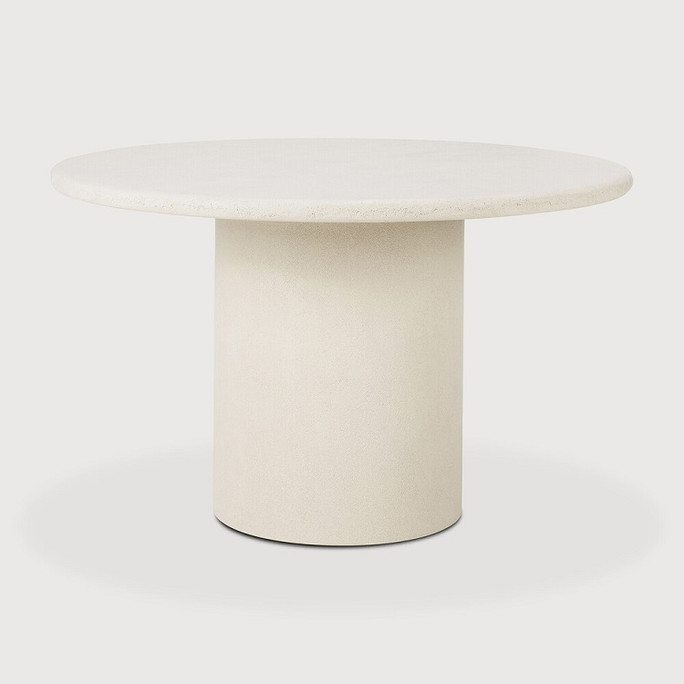 Ethnicraft Elements Stone Dining Table Micro Cement Round Ethnicraft Elements Stone Dining Table Micro Cement Round
