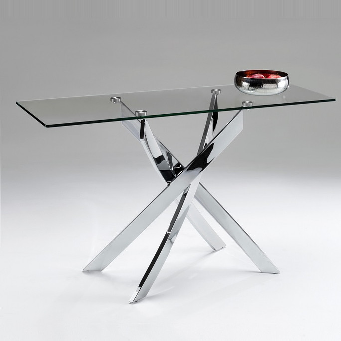 Entwined  Glass  Console Table