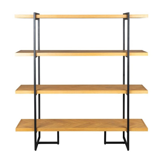 Light Wood Open Shelving Unit 140 cm Class