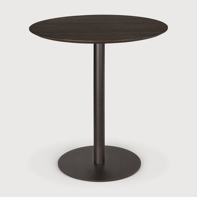 Ethnicraft Blend Brown Oak & Bronze Dining Table