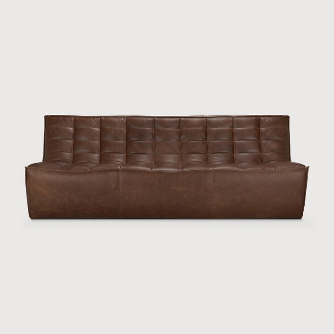 Ethnicraft N701 Modular Sofa - Chestnut Leather