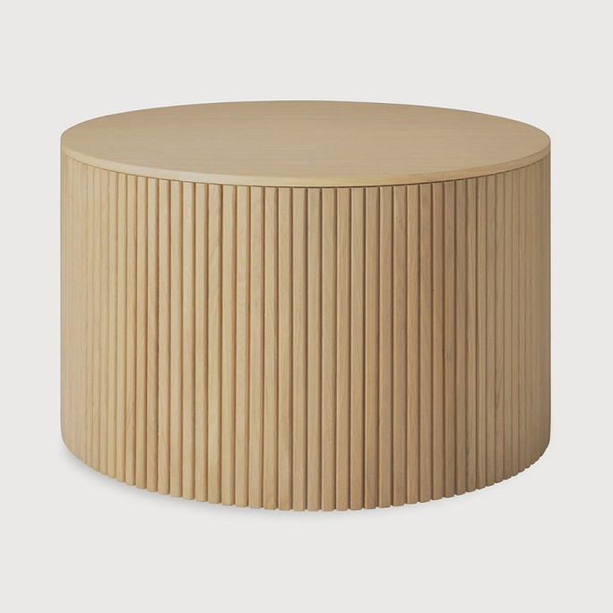 Ethnicraft Oak Roller Max Round Coffee Table