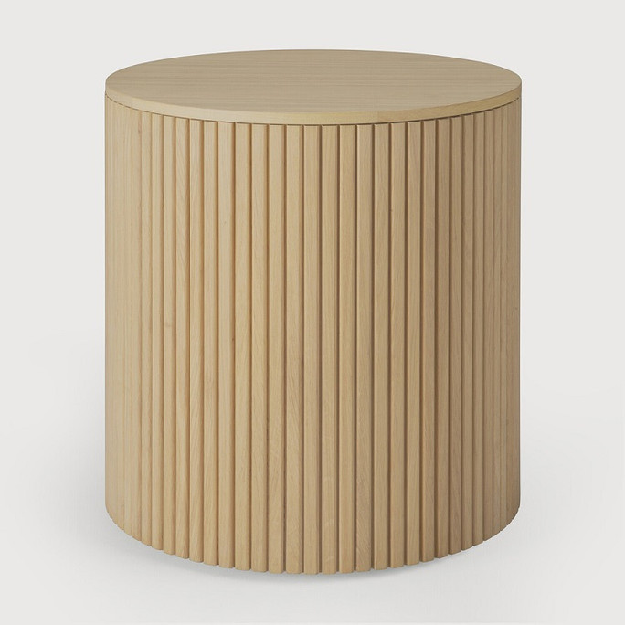 Ethnicraft  Roller Max Oak Round Side Table