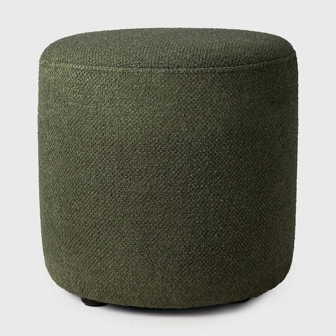 Ethnicraft Barrow Tall Pouf - Pine Green Ethnicraft Barrow Tall Pouf - Pine Green
