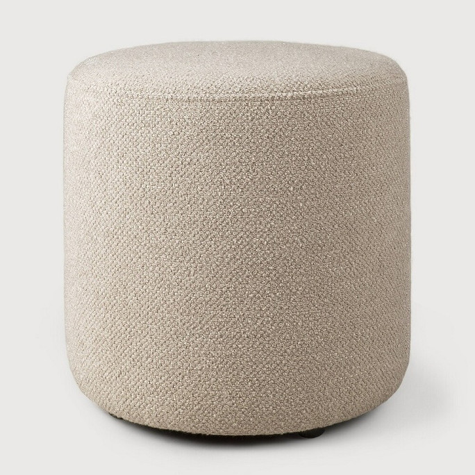 Ethnicraft Barrow Tall Pouf - Off White Ethnicraft Barrow Tall Pouf - Off White