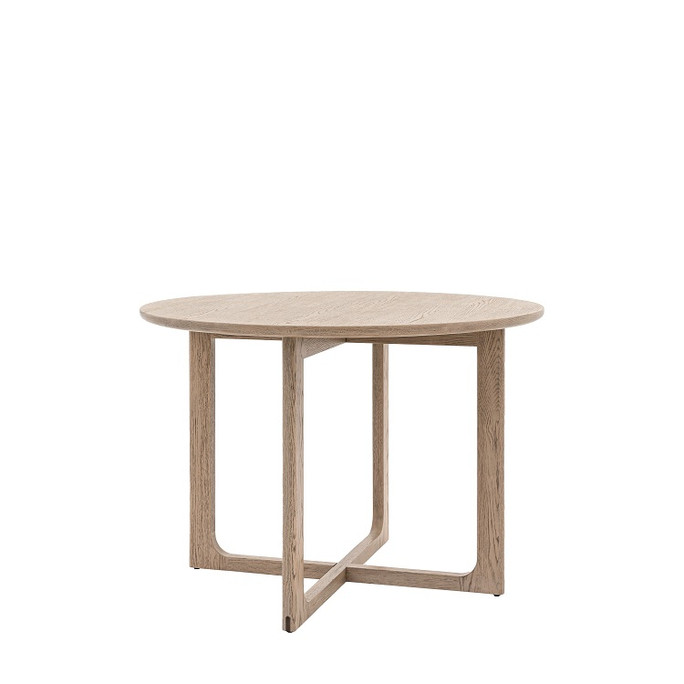 Gallery Direct Craft Smoked Oak Round Dining Table