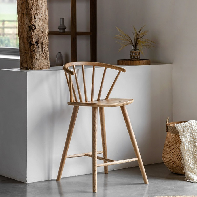 Gallery Direct Craft Natural Oak Barstool Natural