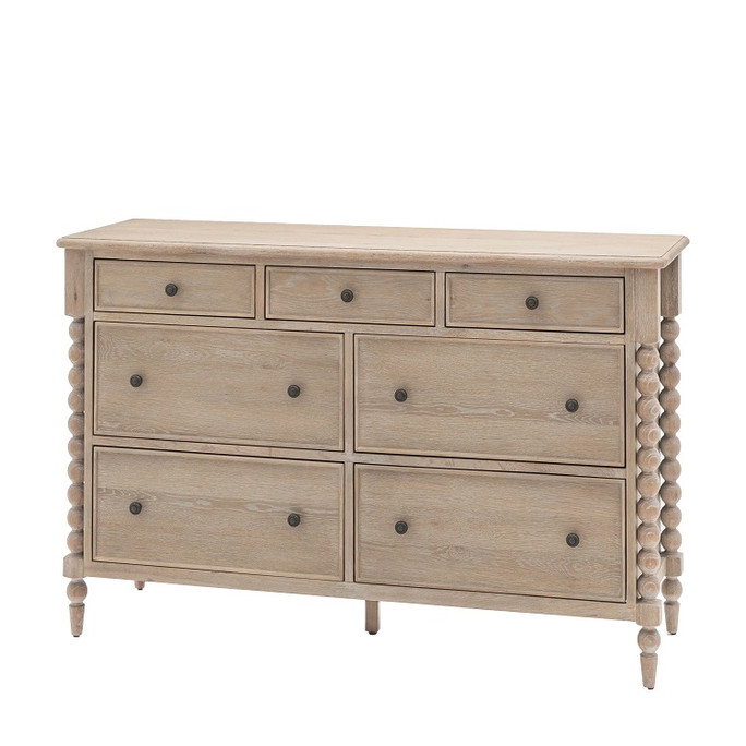 Gallery Direct Artisan Natural Oak 7 Drawer Chest Gallery Direct Artisan Natural Oak 7 Drawer Chest