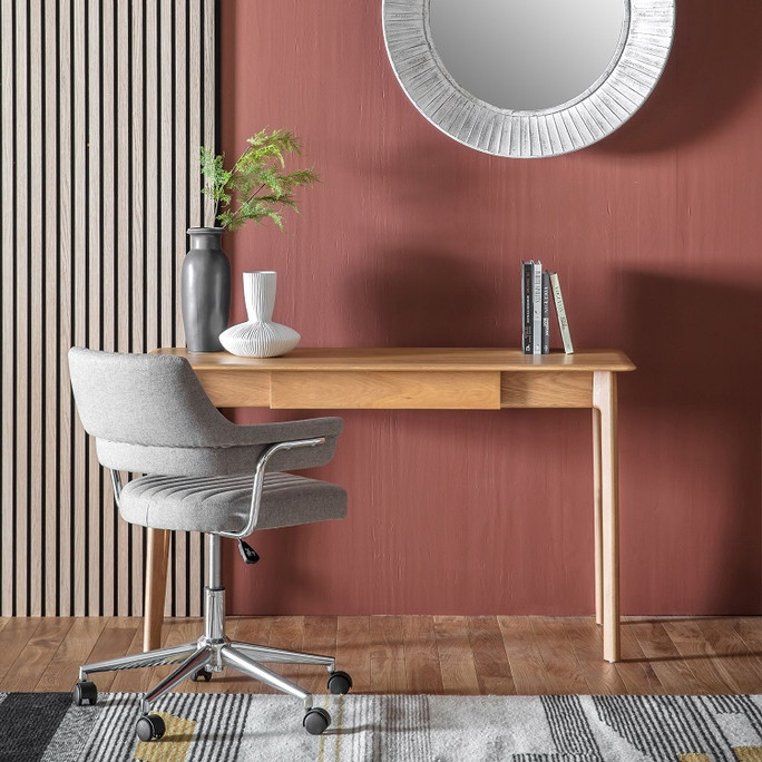 Gallery Direct Madrid Oak 1 Drawer Desk 130x50x75