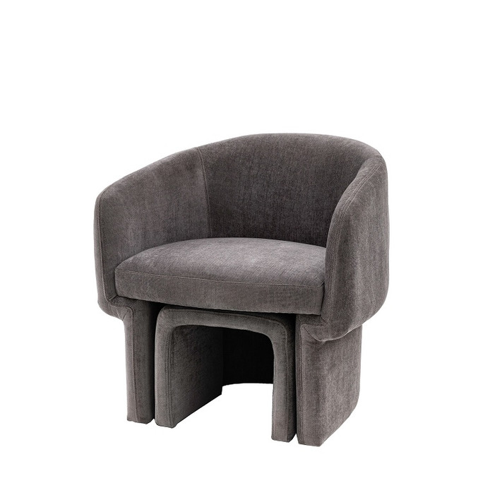 Gallery Direct Asko Anthracite Fabric Armchair – Modern