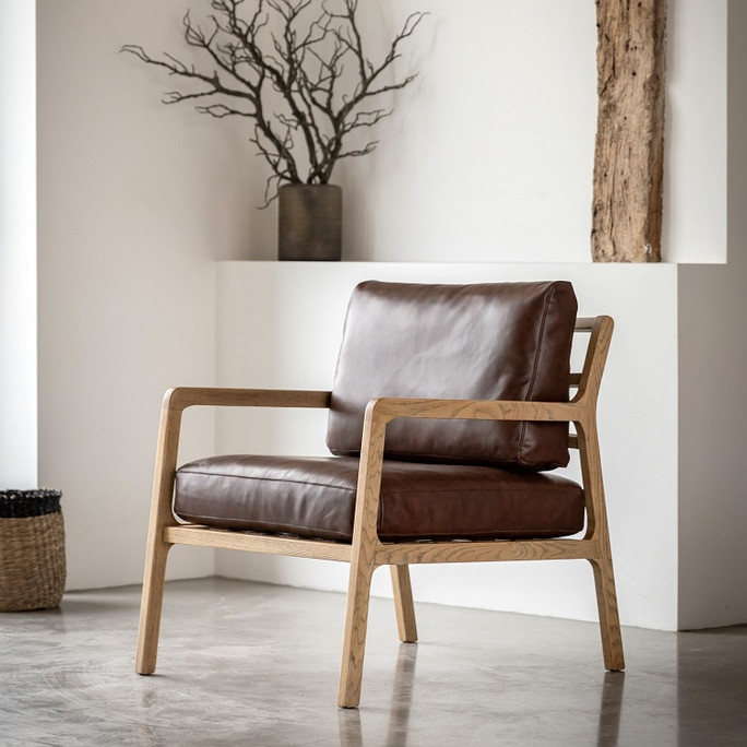 Gallery Direct Cortona Antique Brown Leather Armchair – Modern Gallery Direct Cortona Antique Brown Leather Armchair – Modern