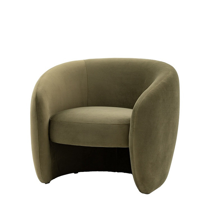 Gallery Direct Curvo Moss Green Fabric Armchair – Modern Gallery Direct Curvo Moss Green Fabric Armchair – Modern