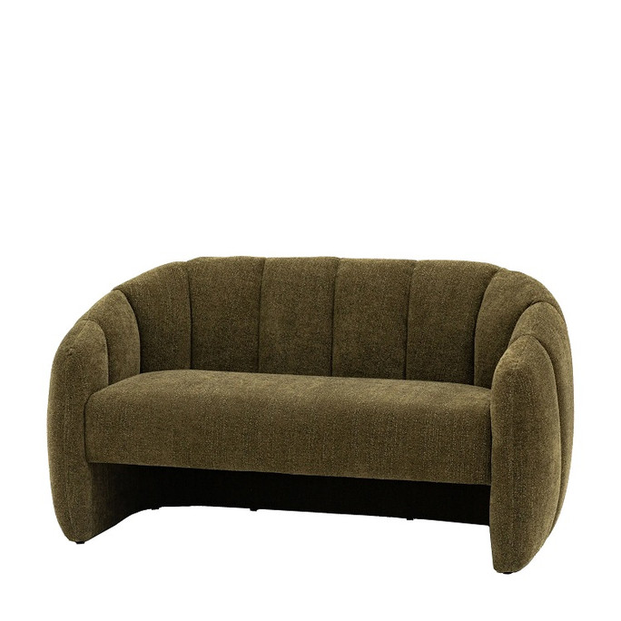 Gallery Direct Atella Green 2‑Seater Sofa – Modern