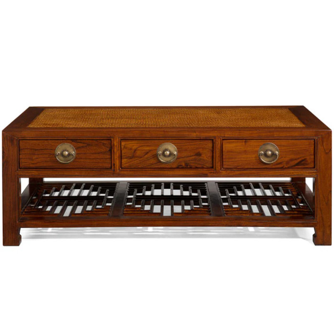 Oriental Carved Coffee Table