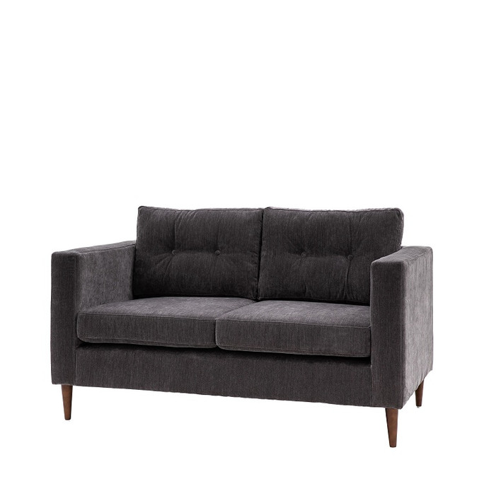 Gallery Direct Whitwell Charcoal Fabric 2‑Seater Sofa – Modern Gallery Direct Whitwell Charcoal Fabric 2‑Seater Sofa – Modern