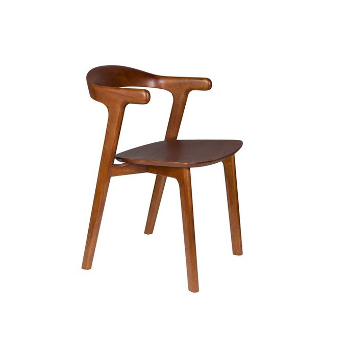 Walnut Dining Chair Round Back & Armrest Northwood