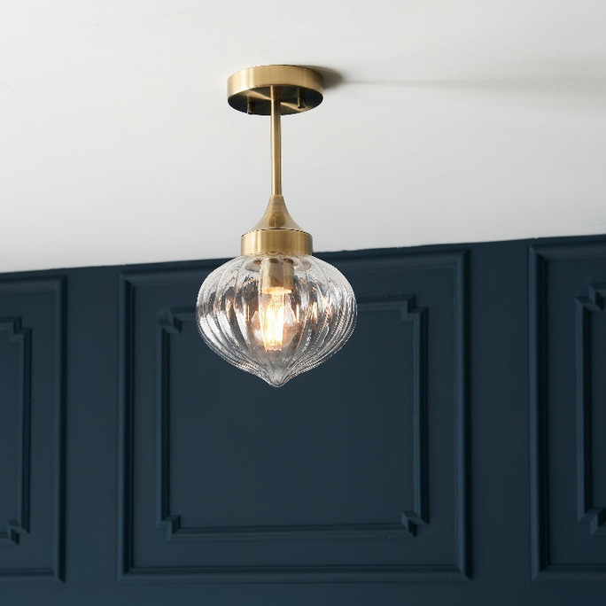 Gallery Direct Addington Brass Ceiling Light