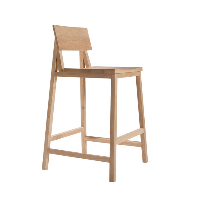 Ethnicraft Oak Bar Stool N3