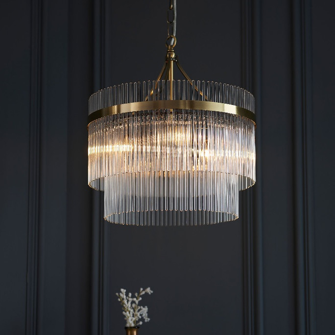 Gallery Direct Marietta Brass 4-Light Pendant Light